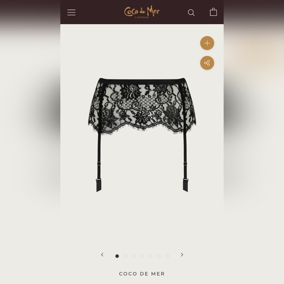 2 piece CoCo de Mer Thong and Garter Belt green small - Picture 6 of 6